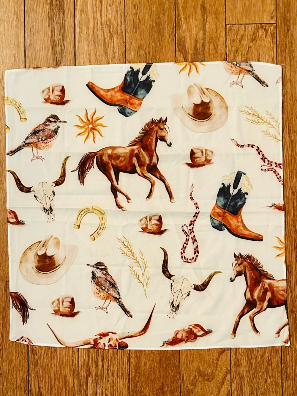 Western Motif Decorative Bandana